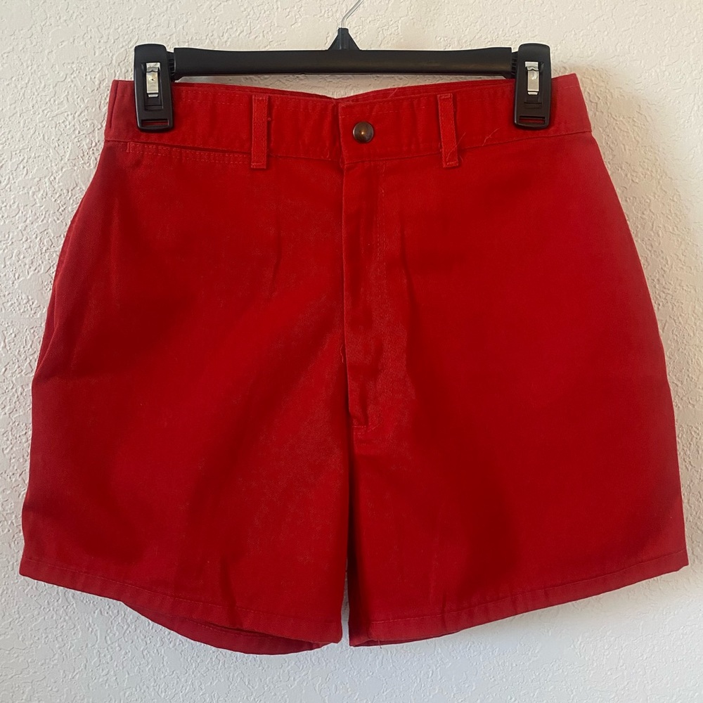 ZAC LTD Vintage Red High Waisted Denim Shorts, Size 12X22